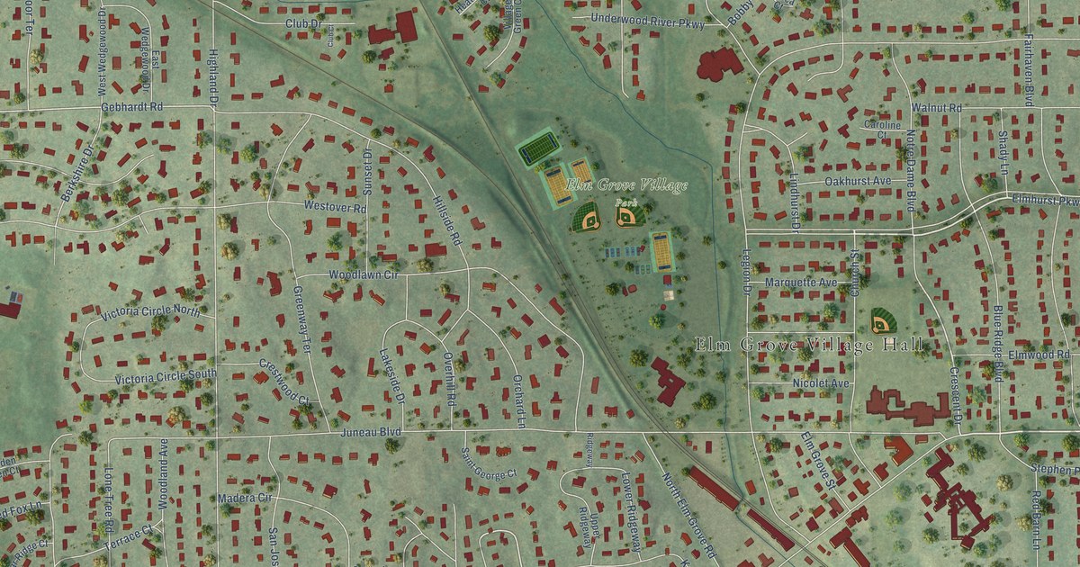 Map of Elm Grove, Wisconsin in 2026