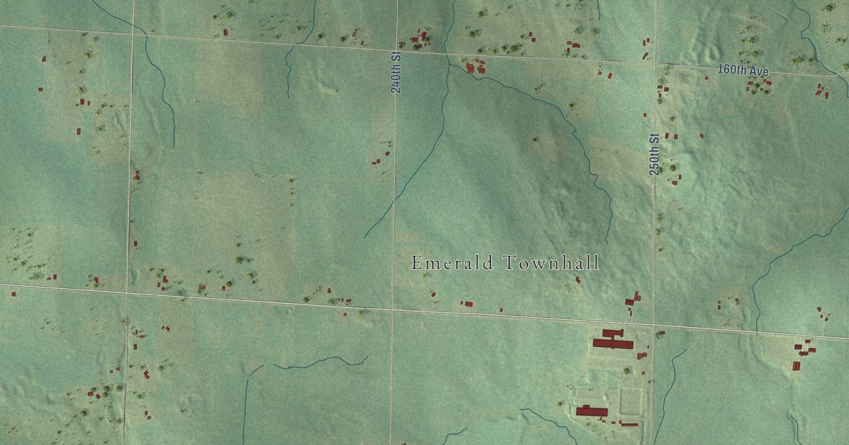 Map of Emerald, Wisconsin in 2026