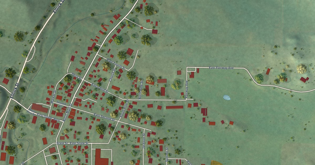 Map of Ettrick, Wisconsin in 2026