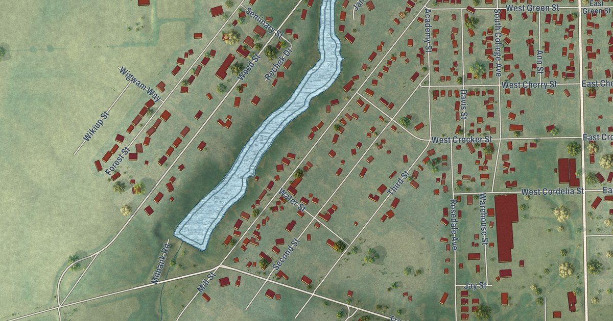 Map of Fox Lake, Wisconsin in 2026