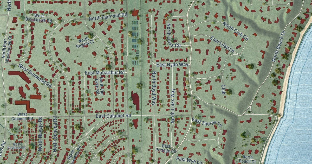 Map of Fox Point, Wisconsin in 2026