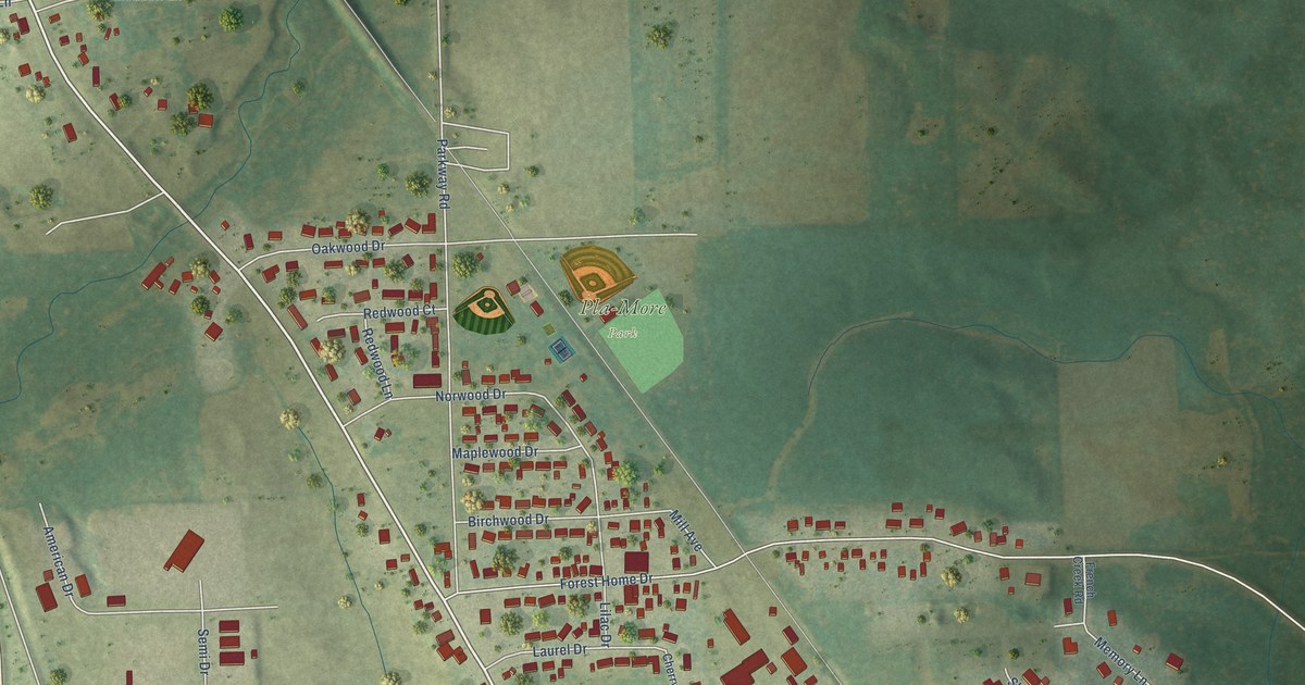 Map of Francis Creek, Wisconsin in 2026