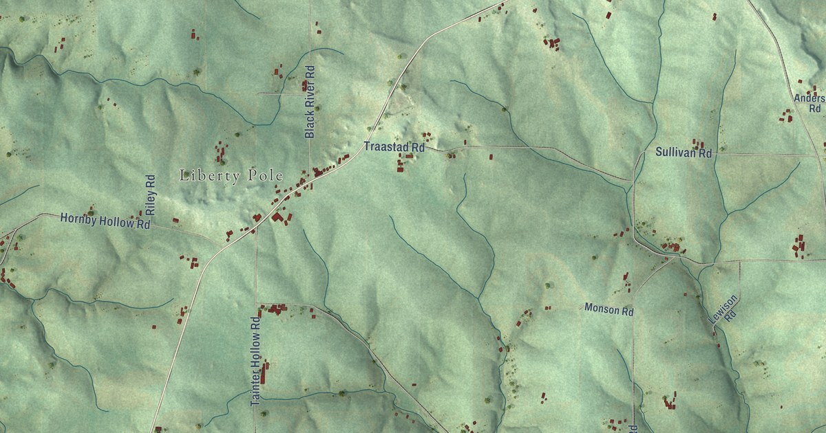 Map of Franklin, Vernon County, Wisconsin in 2026