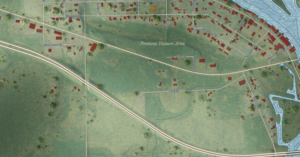 Map of Fremont, Waupaca County, Wisconsin in 2026