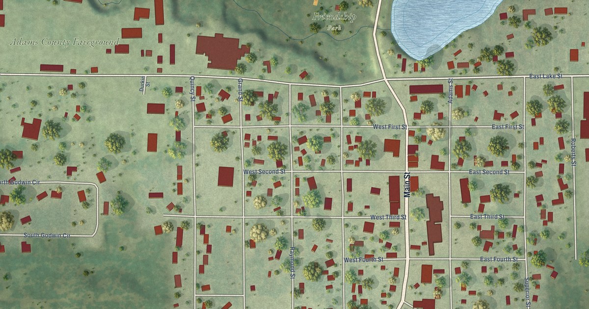 Map of Friendship, Adams County, Wisconsin in 2026