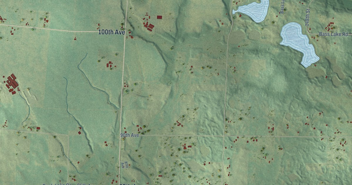 Map of Garfield, Polk County, Wisconsin in 2026