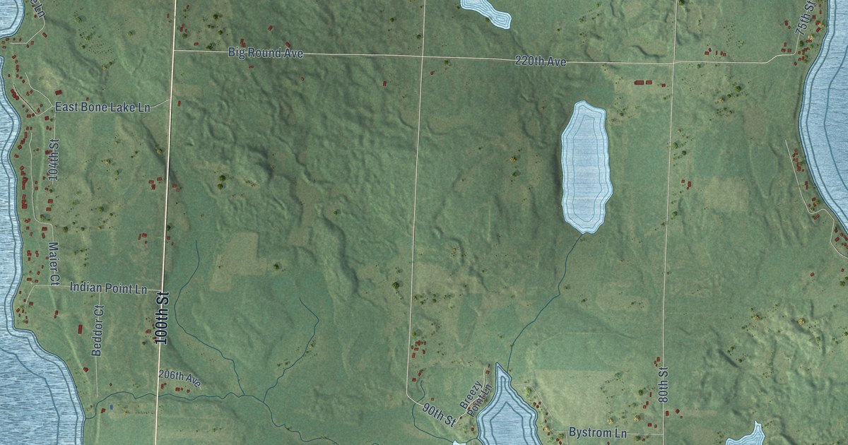 Map of Georgetown, Polk County, Wisconsin in 2026