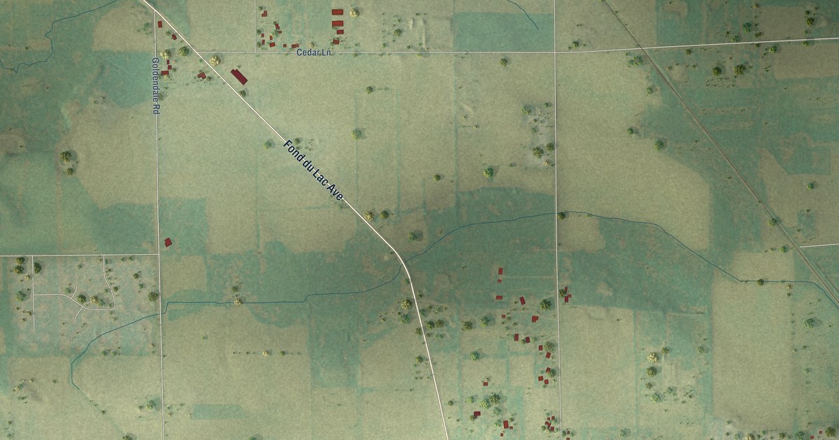 Map of the Town of Germantown, Washington County, Wisconsin in 2026