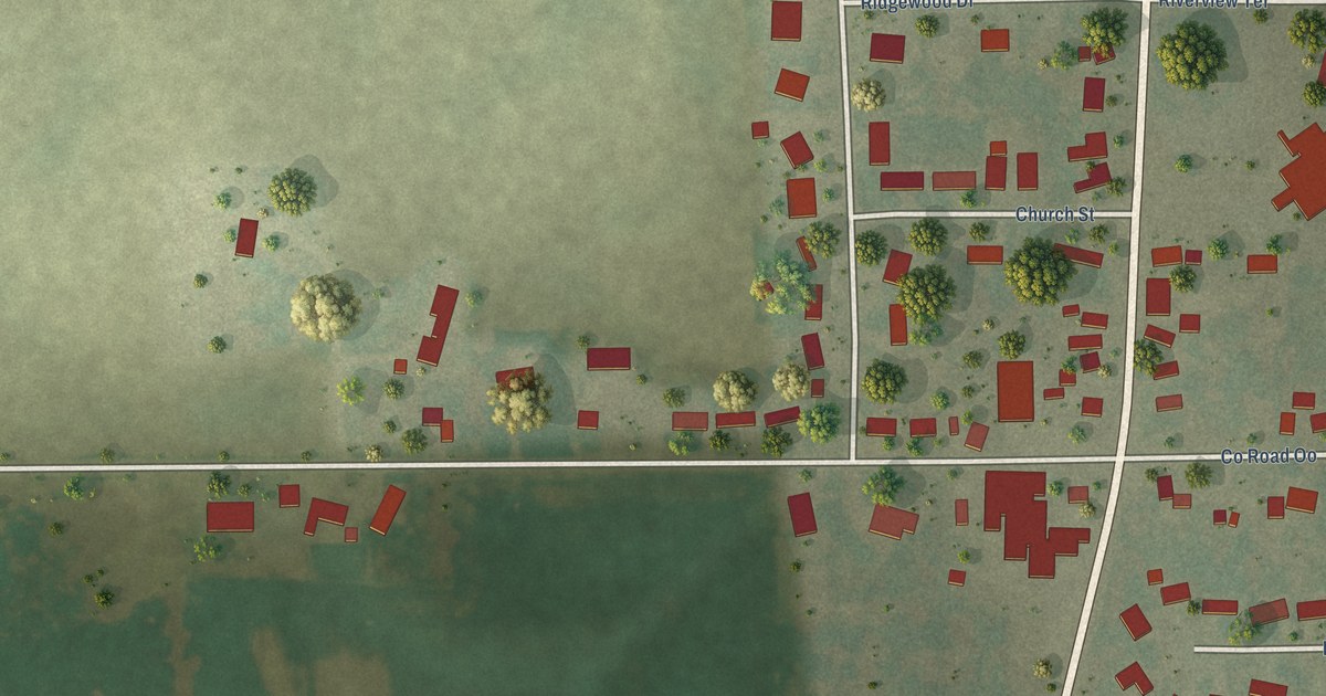 Map of Gibbsville, Wisconsin in 2026
