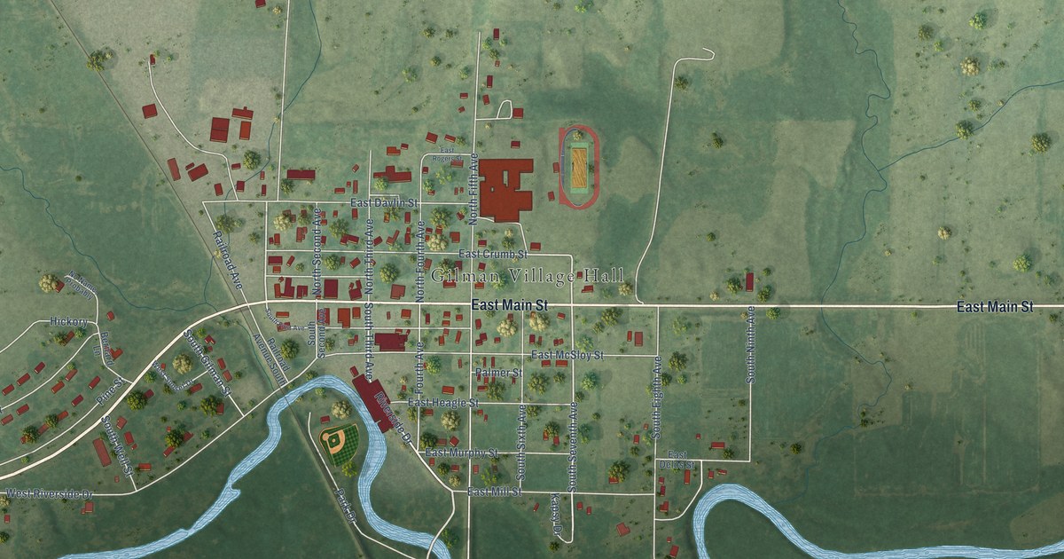 Map of Gilman, Taylor County, Wisconsin in 2026