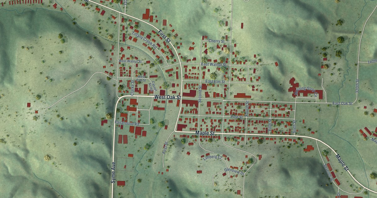 Map of Glenwood City, Wisconsin in 2026