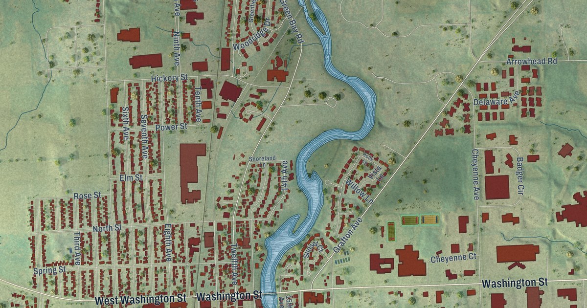 Map of Grafton, Wisconsin in 2026