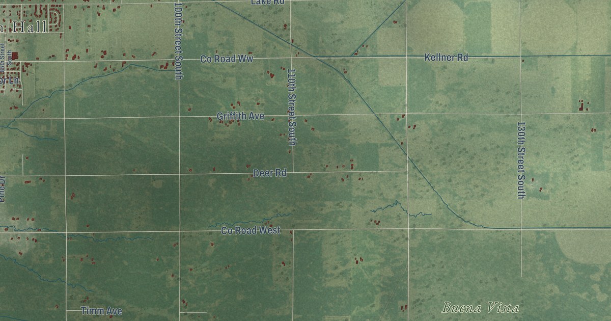 Map of Grant, Portage County, Wisconsin in 2026