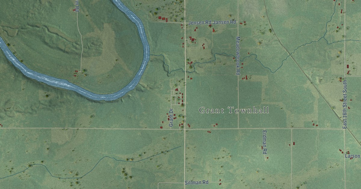 Map of Grant, Rusk County, Wisconsin in 2026