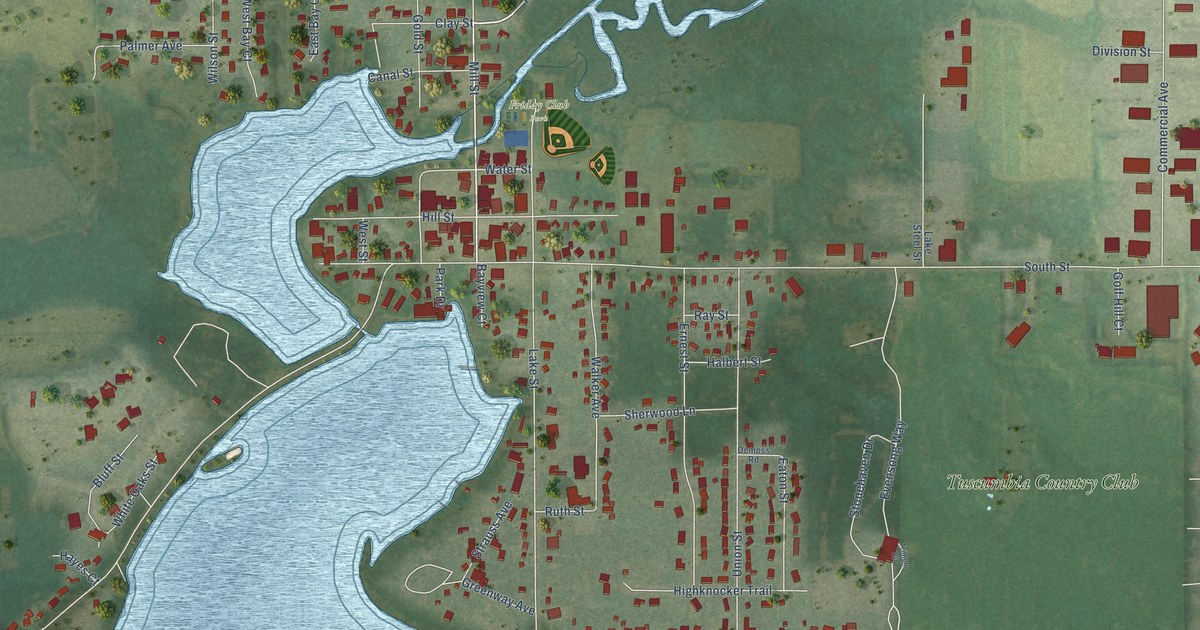 Map of Green Lake, Wisconsin in 2026