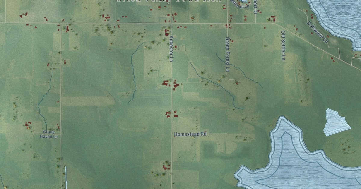 Map of Green Valley, Marathon County, Wisconsin in 2026