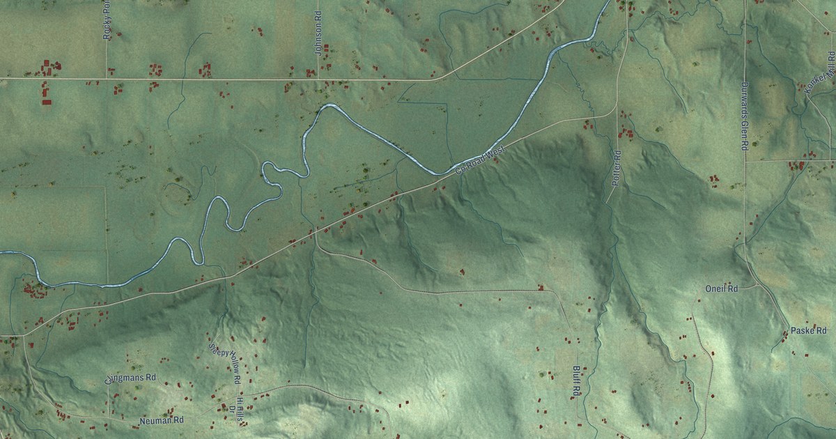 Map of Greenfield, Sauk County, Wisconsin in 2026