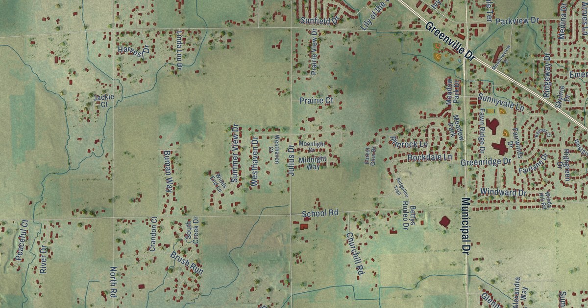Map of Greenville, Wisconsin in 2026