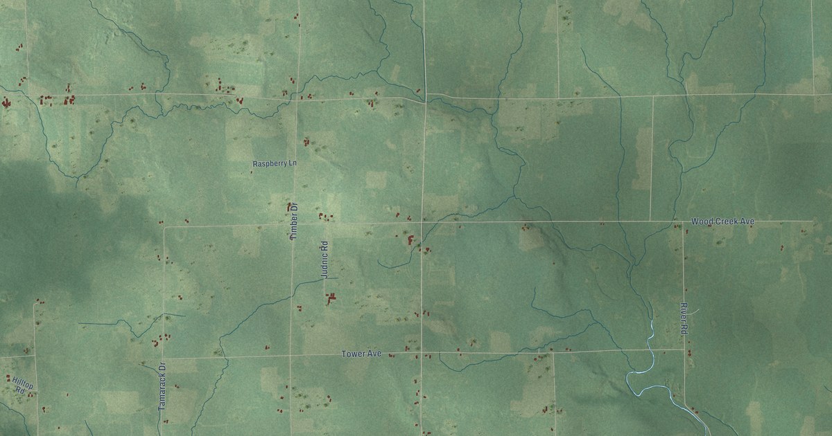 Map of Greenwood, Taylor County, Wisconsin in 2026