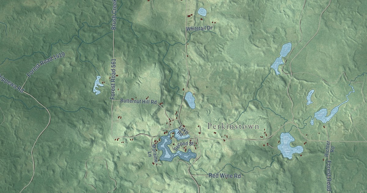 Map of Grover, Taylor County, Wisconsin in 2026