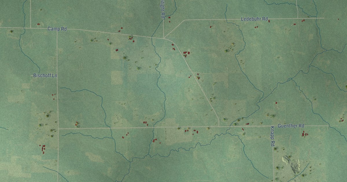 Map of Guenther, Wisconsin in 2026