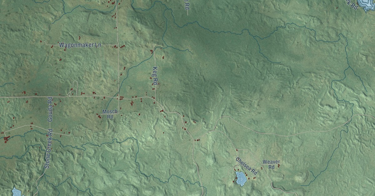 Map of the Town of Harrison, Lincoln County, Wisconsin in 2026
