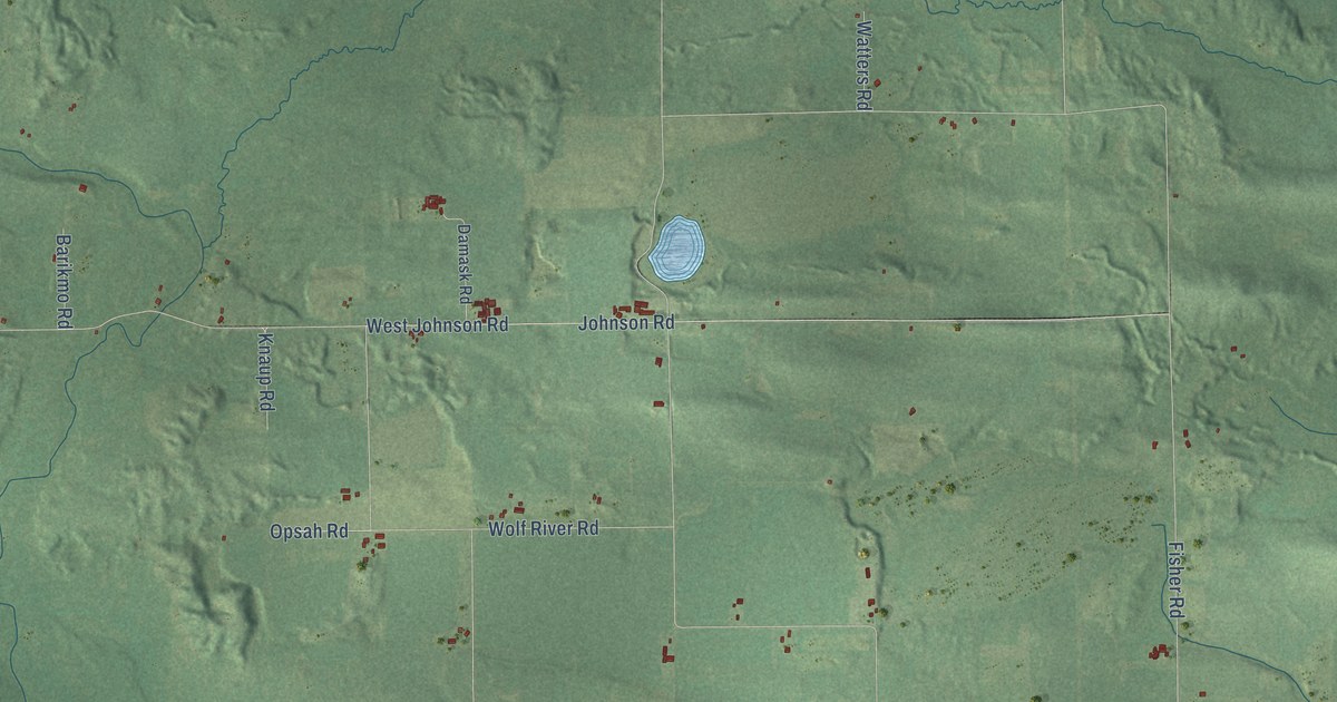Map of the Town of Harrison, Waupaca County, Wisconsin in 2026