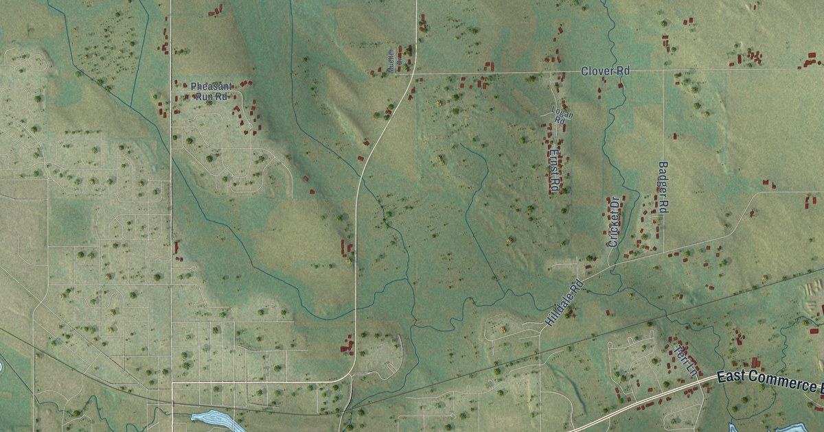 Map of the Town of Hartford, Wisconsin in 2026