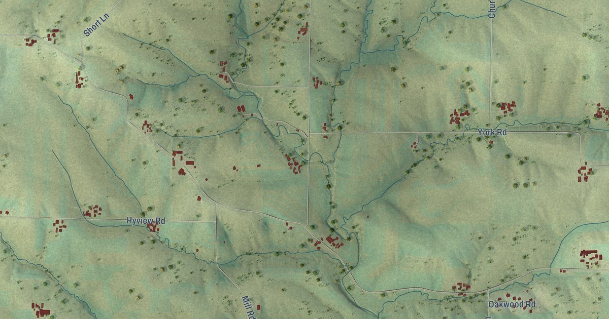 Map of the Town of Hazel Green, Wisconsin in 2026