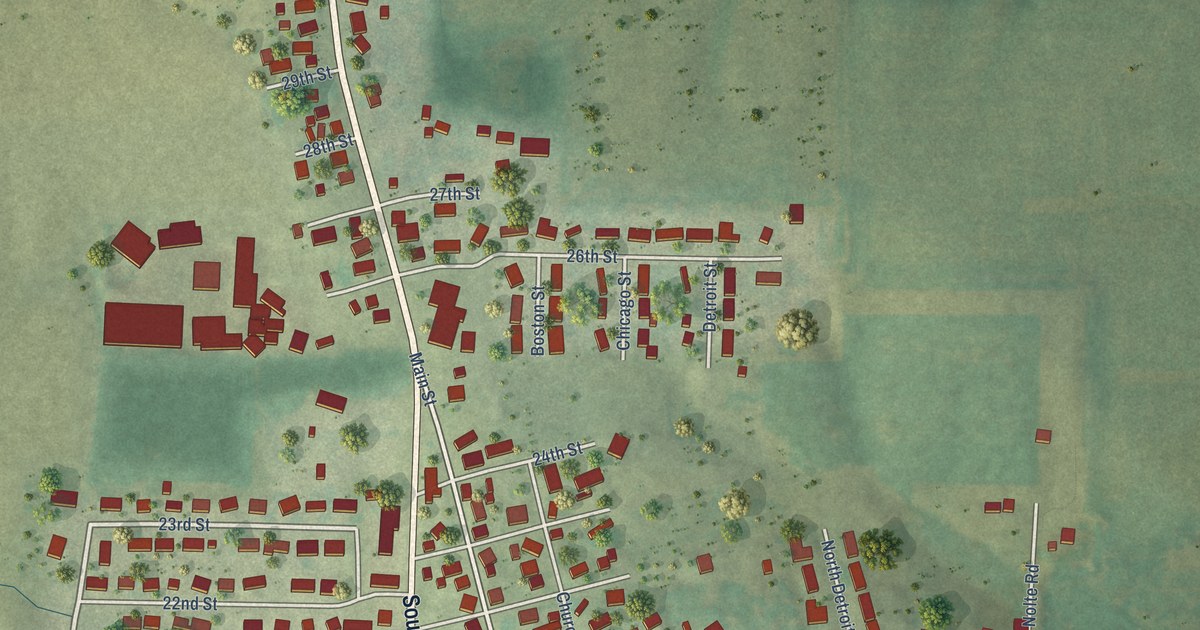 Map of Hazel Green, Wisconsin in 2026