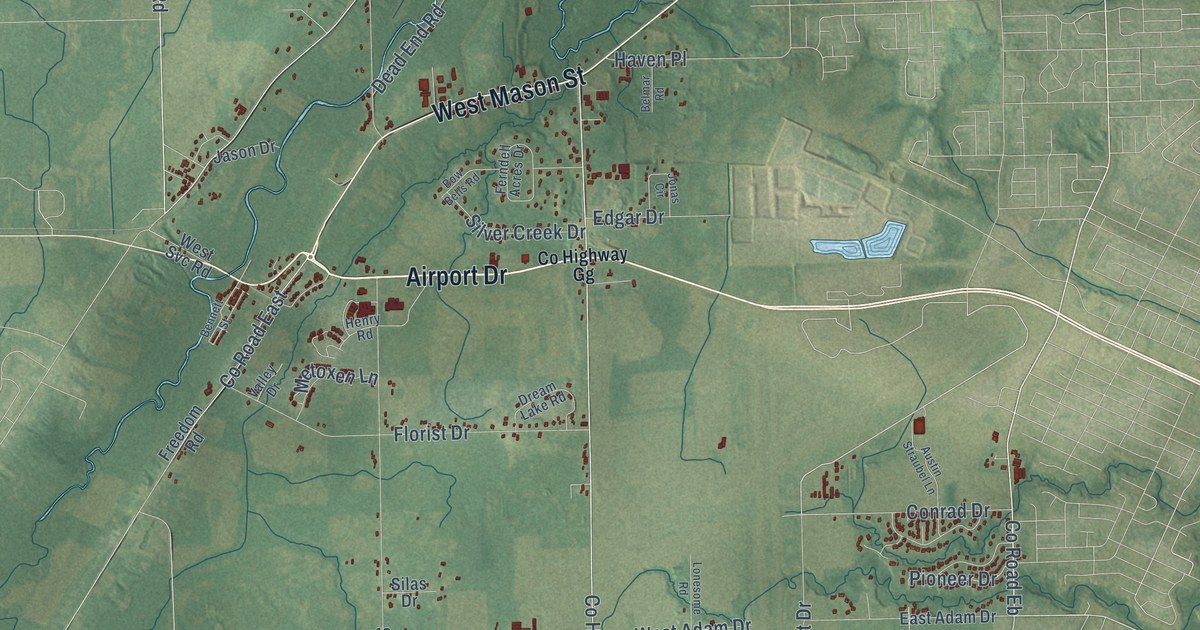 Map of Hobart, Wisconsin in 2026