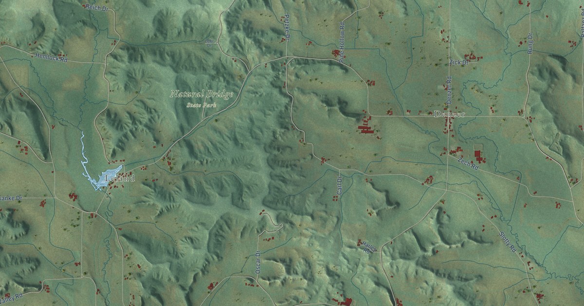 Map of Honey Creek, Wisconsin in 2026