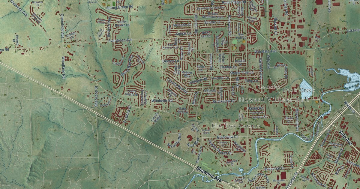 Map of Howard, Brown County, Wisconsin in 2026