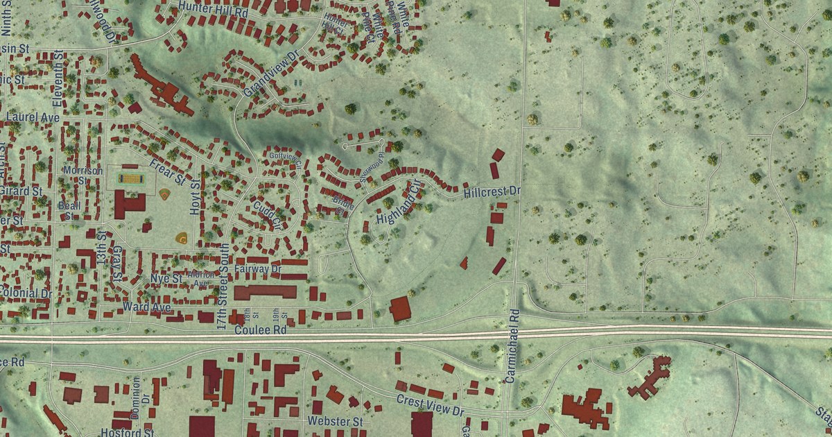 Map of Hudson, Wisconsin in 2026