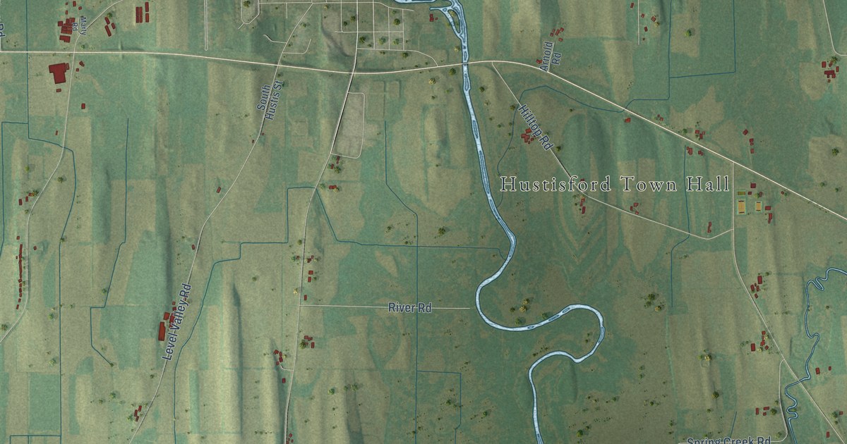 Map of the Town of Hustisford, Wisconsin in 2026