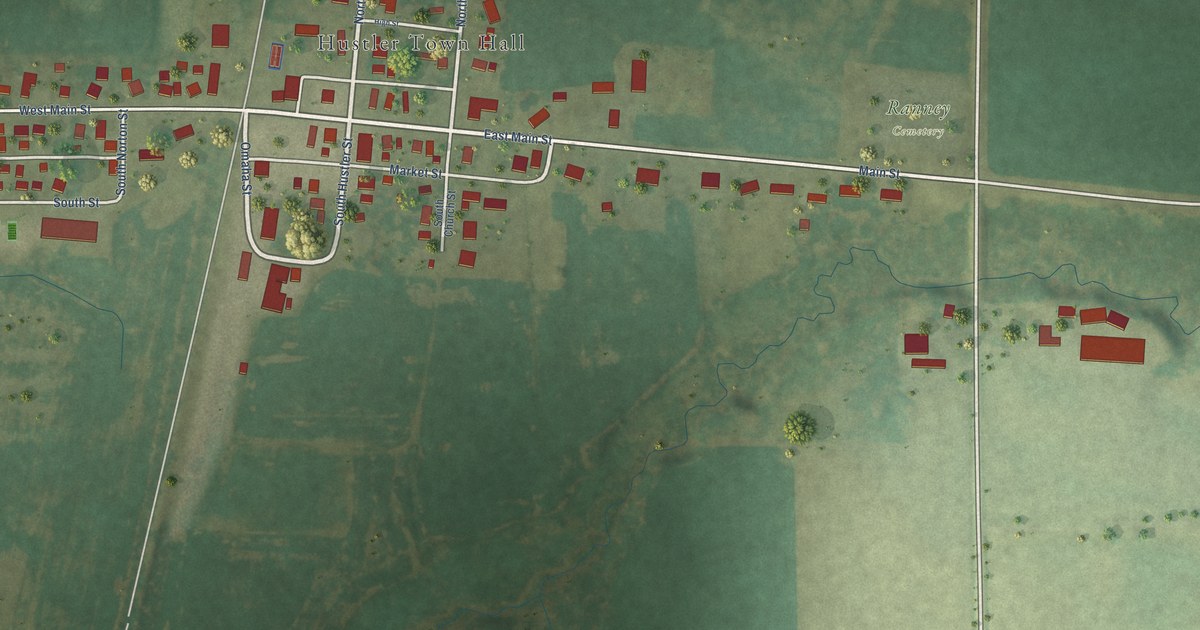 Map of Hustler, Wisconsin in 2026