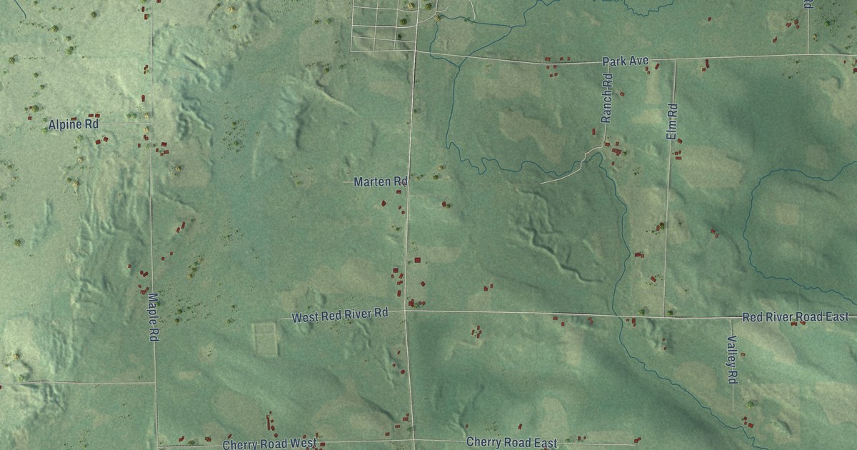 Map of Hutchins, Wisconsin in 2026