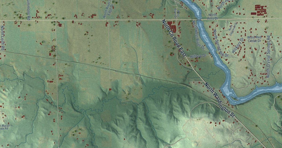 Map of the Town of Janesville, Wisconsin in 2026
