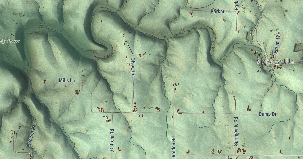 Map of the Town of Jefferson, Vernon County, Wisconsin in 2026