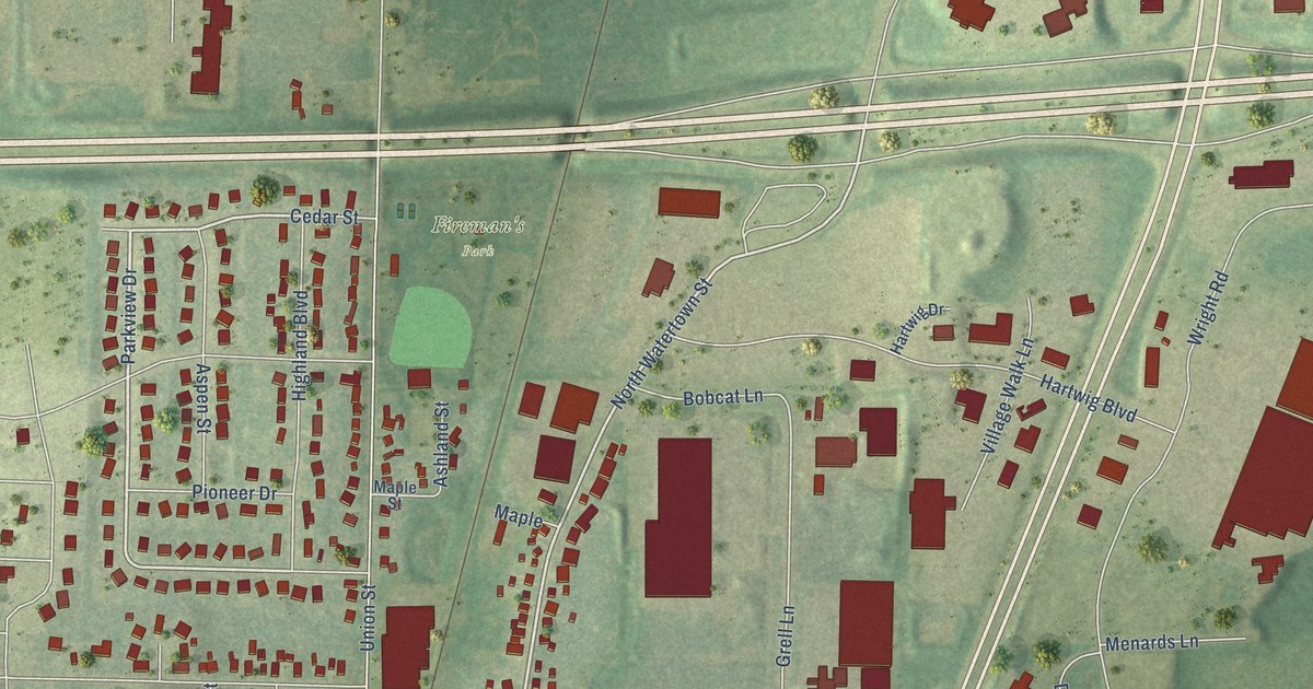 Map of Johnson Creek, Wisconsin in 2026