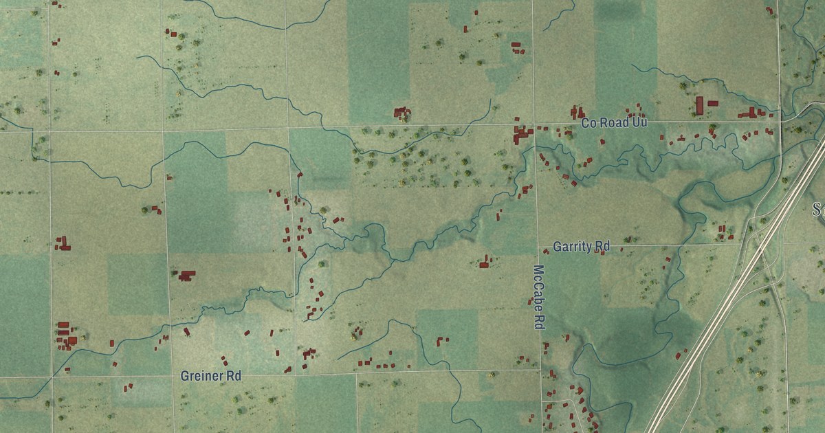 Map of the Town of Kaukauna, Wisconsin in 2026