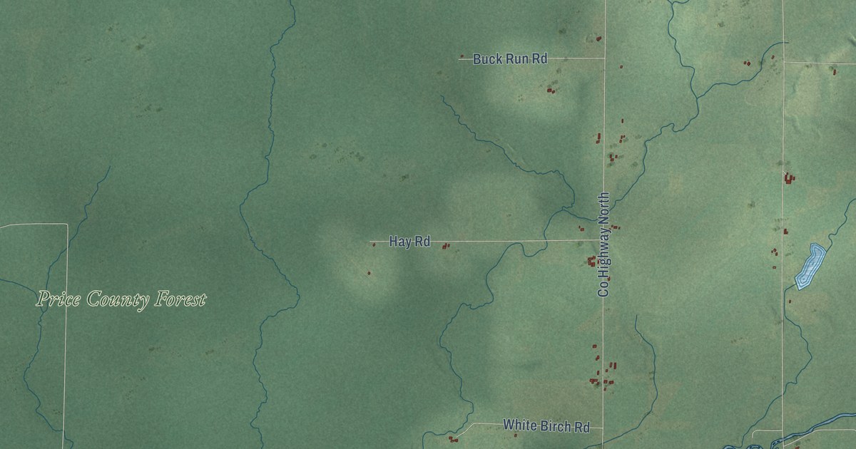 Map of the Town of Kennan, Wisconsin in 2026