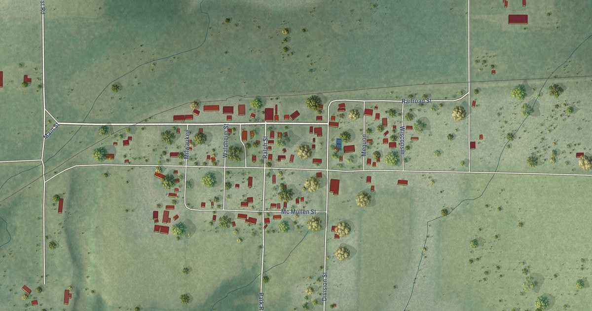 Map of Kennan, Wisconsin in 2026