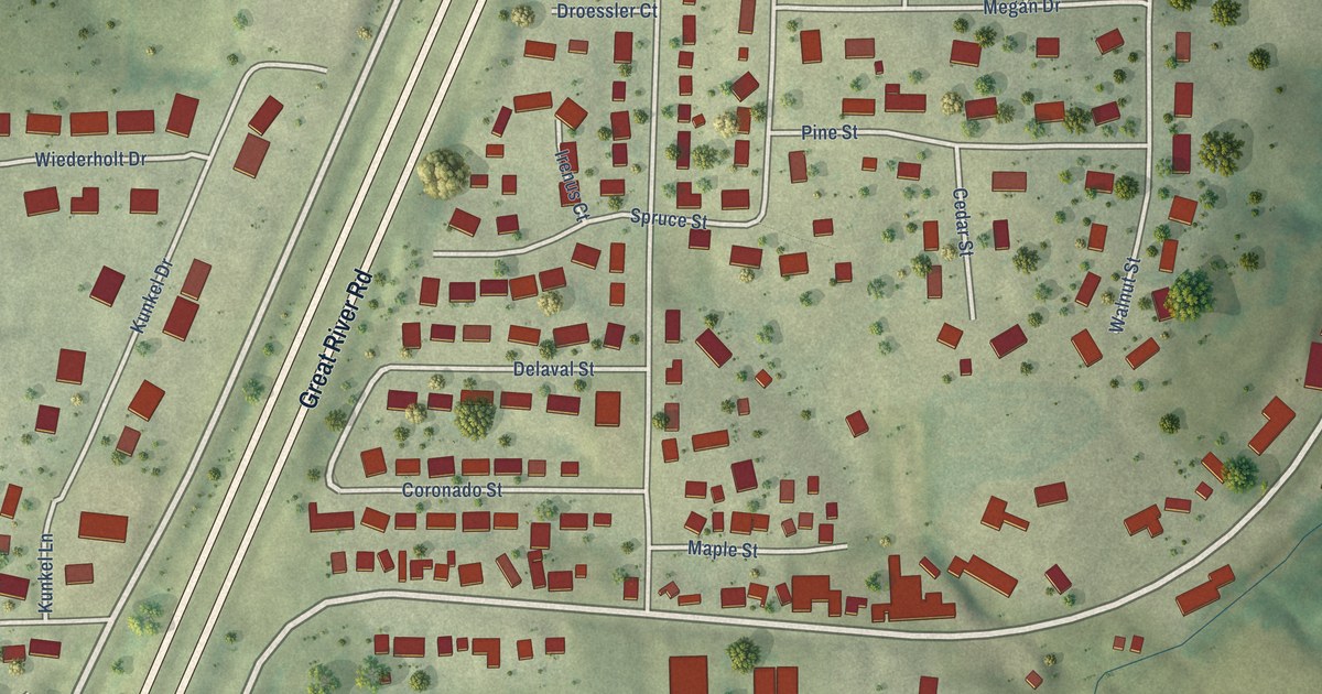 Map of Kieler, Wisconsin in 2026