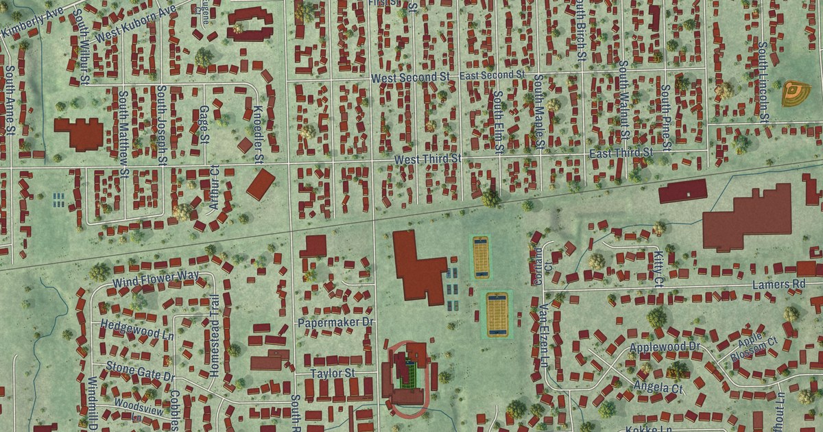 Map of Kimberly, Wisconsin in 2026