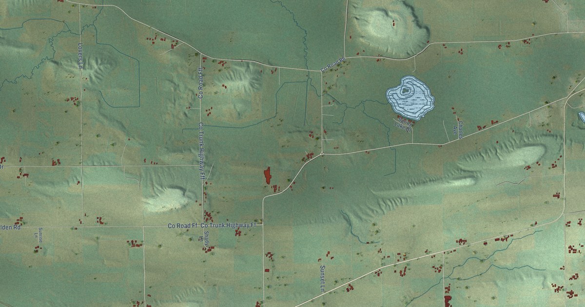 Map of the Town of Kingston, Green Lake County, Wisconsin in 2026
