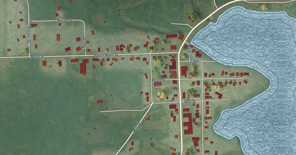 Map of Kingston, Green Lake County, Wisconsin in 2026
