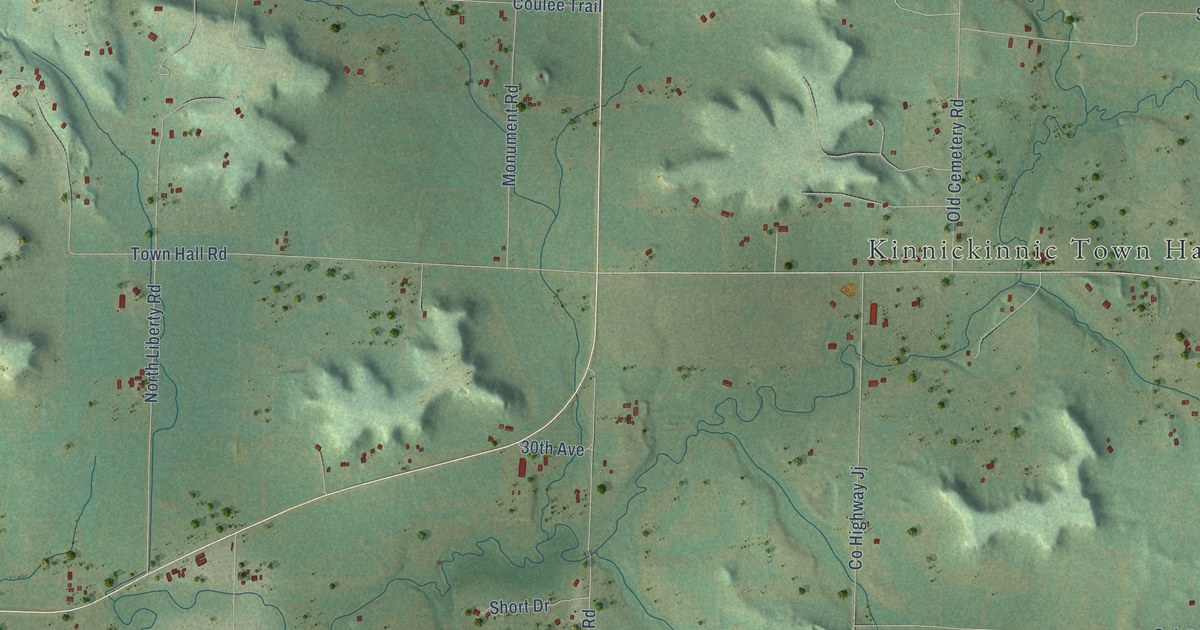 Map of Kinnickinnic, Wisconsin in 2026