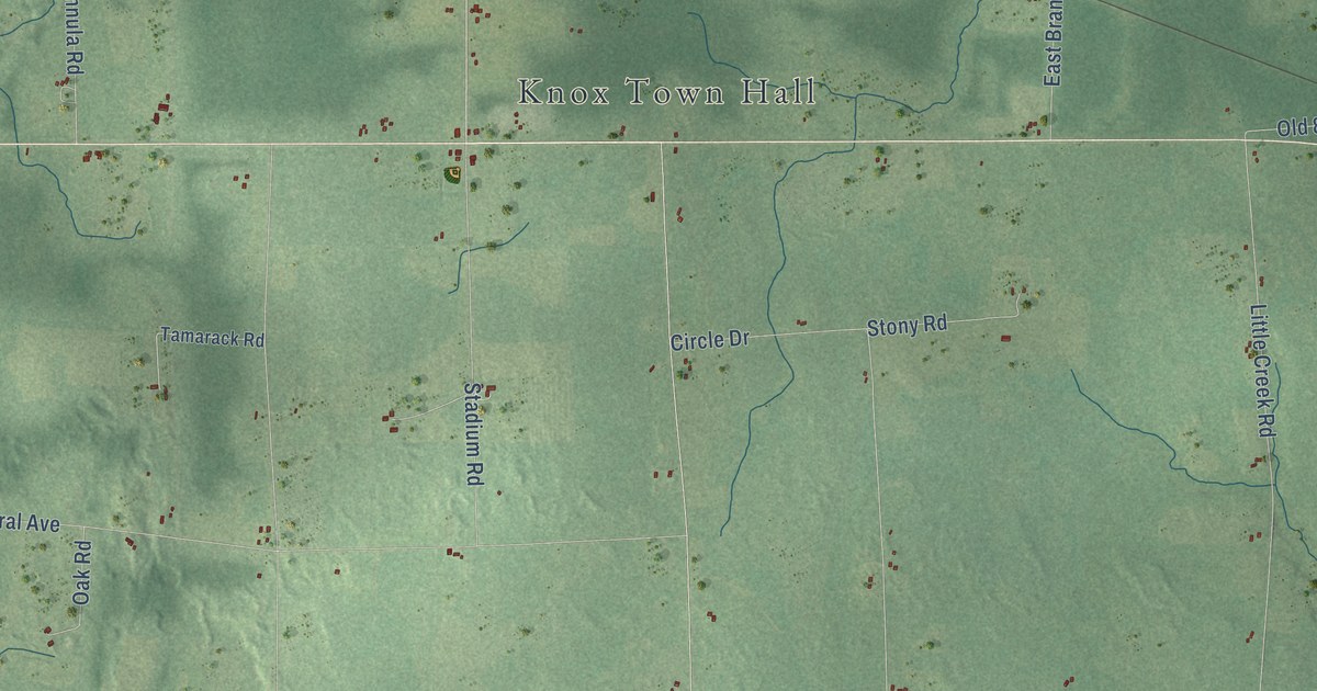 Map of Knox, Wisconsin in 2026