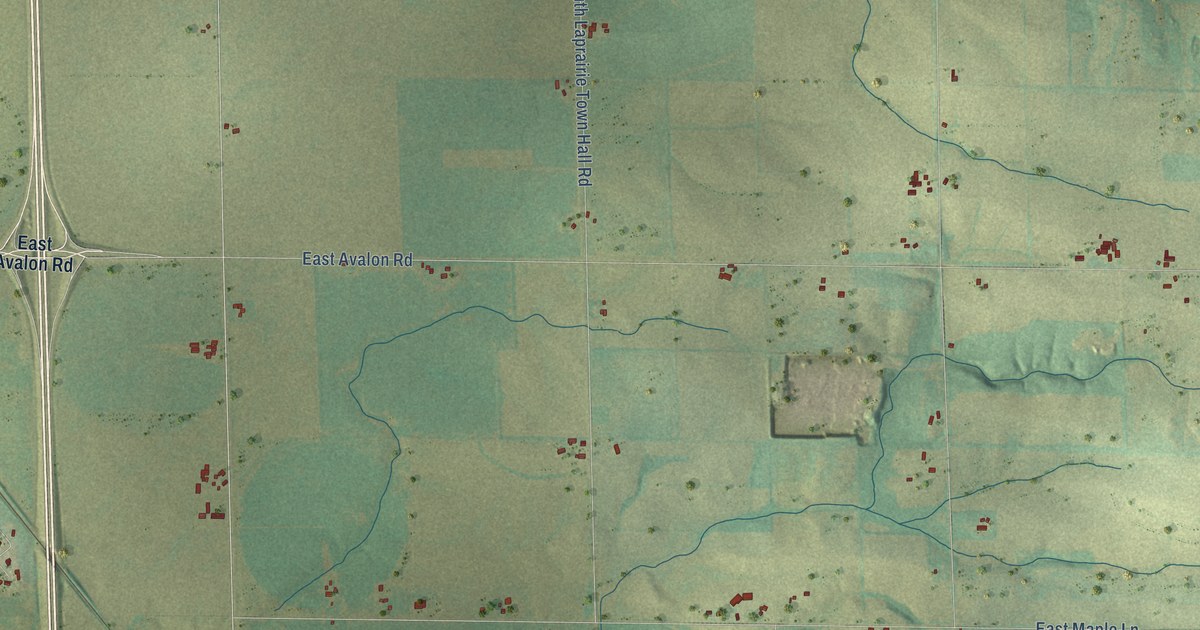 Map of La Prairie, Wisconsin in 2026
